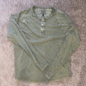 Lucky Brand olive green long sleeve